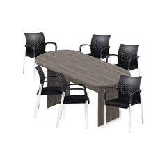 6ft, 8ft, 10ft Racetrack Conference Table and Chair (G11740B) Set