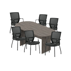 6ft, 8ft, 10ft Racetrack Conference Table and Chair (G13050B) Set