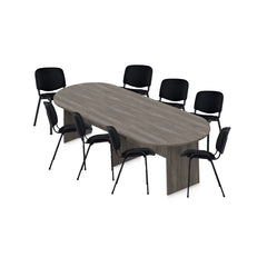 6ft, 8ft, 10ft Racetrack Conference Table and Chair (G11704) Set