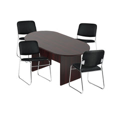 6ft, 8ft, 10ft Racetrack Conference Table and Chair (G11697) Set