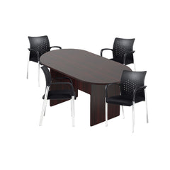 6ft, 8ft, 10ft Racetrack Conference Table and Chair (G11740B) Set