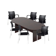 6ft, 8ft, 10ft Racetrack Conference Table and Chair (G11740B) Set