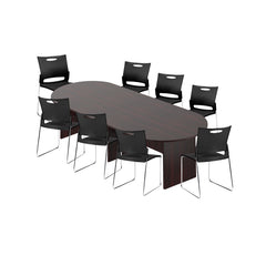 6ft, 8ft, 10ft Racetrack Conference Table and Chair (G11310) Set