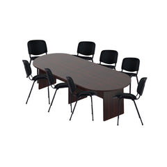 6ft, 8ft, 10ft Racetrack Conference Table and Chair (G11704) Set