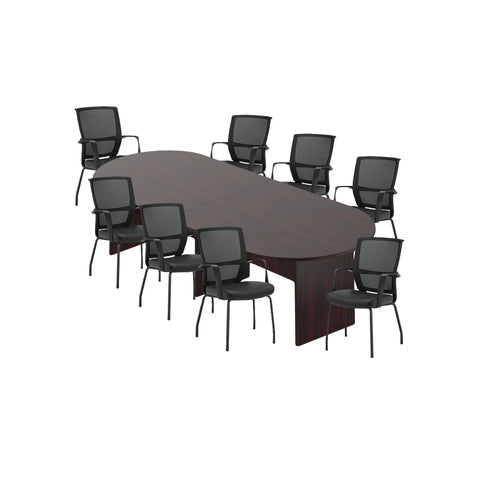 6ft, 8ft, 10ft Racetrack Conference Table and Chair (G13050B) Set