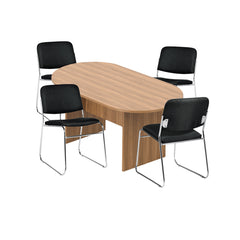 6ft, 8ft, 10ft Racetrack Conference Table and Chair (G11697) Set