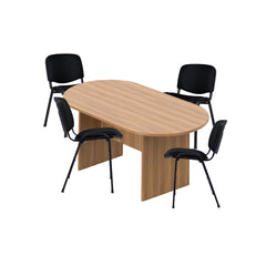 6ft, 8ft, 10ft Racetrack Conference Table and Chair (G11704) Set