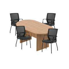 6ft, 8ft, 10ft Racetrack Conference Table and Chair (G13050B) Set