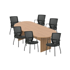6ft, 8ft, 10ft Racetrack Conference Table and Chair (G13050B) Set
