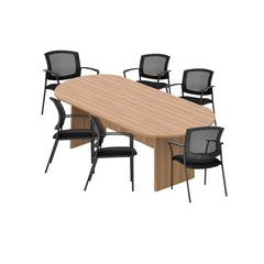 6ft, 8ft, 10ft Racetrack Conference Table and Chair (G2809) Set