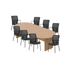 6ft, 8ft, 10ft Racetrack Conference Table and Chair (G13050B) Set