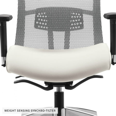 Vion Mesh Medium Back Weight Sensing Synchro-Tilter Chair