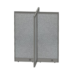 GOF 60"D x 60"W x 48”/60”/72”H, X-Shaped Freestanding Fabric Partition Package