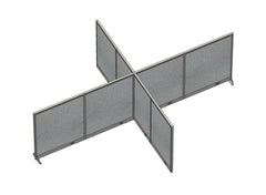 GOF 120"D x 192"W x 48”/60”/72”H, X-Shaped Freestanding Fabric Partition Package