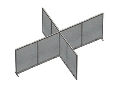 GOF 120"D x 192"W x 48”/60”/72”H, X-Shaped Freestanding Fabric Partition Package