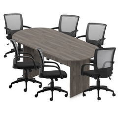 6ft, 8ft, 10ft Racetrack Conference Table and Chair (G10900B) Set