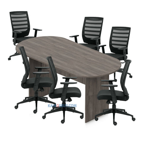 6ft, 8ft, 10ft Racetrack Conference Table and Chair (G11920B) Set
