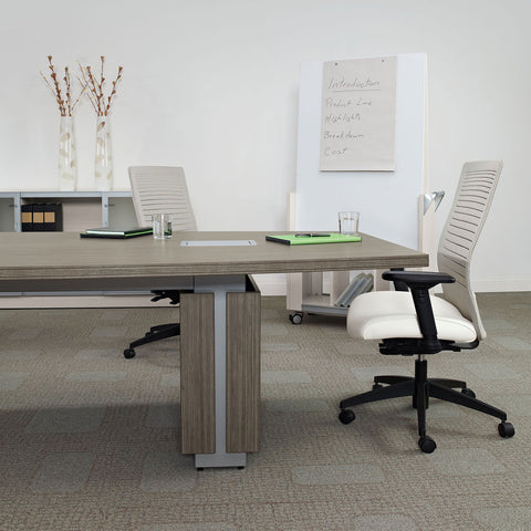 Loover Mesh Medium Back Weight Sensing Synchro-Tilter Chair