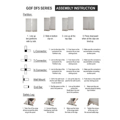 GOF 30”W x 60”H Single Full Fabric Panel