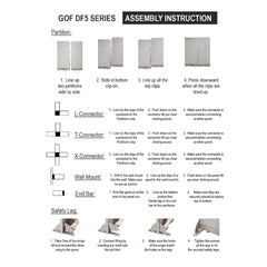 GOF 24”W x 48”H Single Full Fabric Panel
