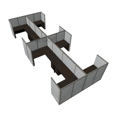 GOF Double 8 Person Workstation Cubicle (12'D x 28'W x 5'H) / Office Partition, Room Divider - Kainosbuy.com