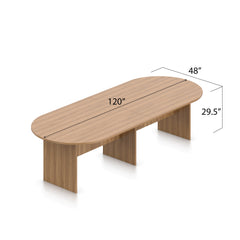 10ft. Racetrack Conference Table with<br>8 Chairs(G10902B) - Kainosbuy.com
