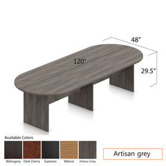 10ft. Racetrack Conference Table with<br> 8 Chairs(G11343B) - Kainosbuy.com