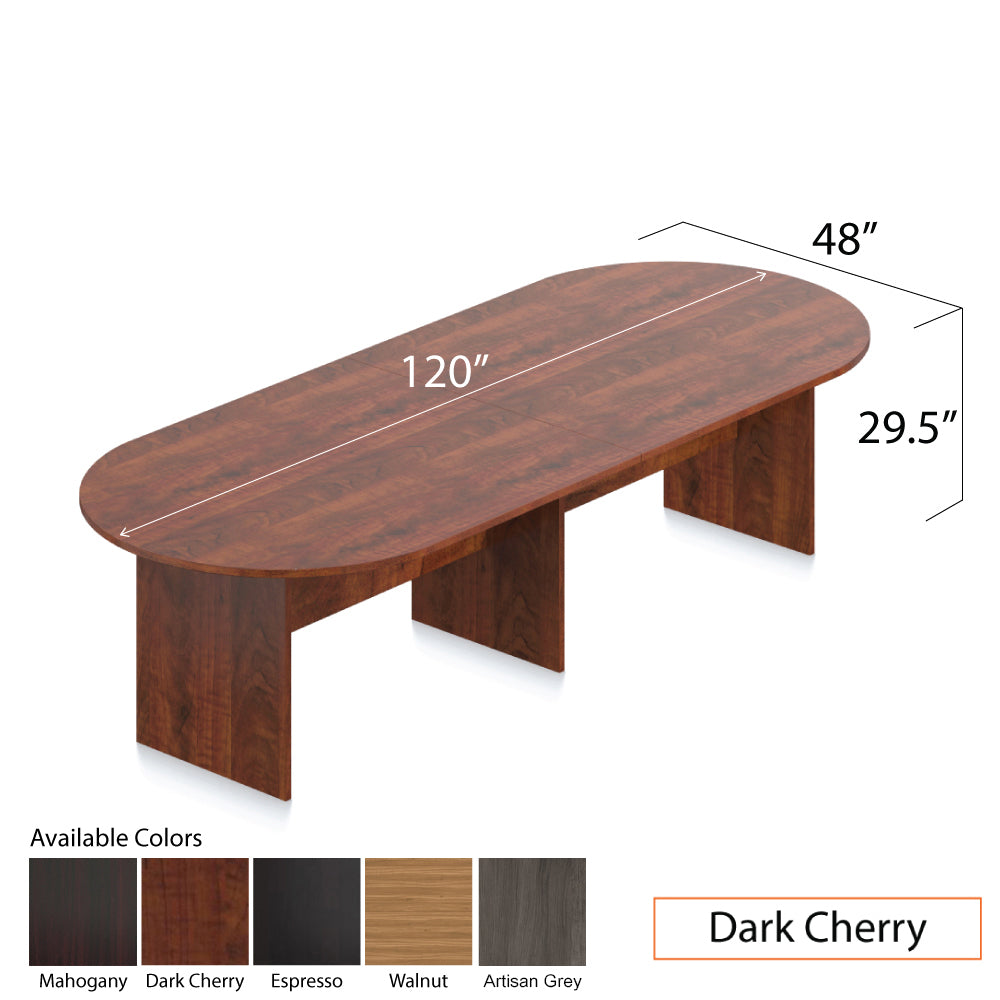 10ft. Racetrack Conference Table with<br>8 Chairs(G10902B) - Kainosbuy.com
