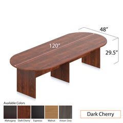 10ft. Racetrack Conference Table with<br>8 Chairs (G11647B) - Kainosbuy.com