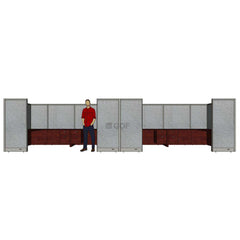 GOF Double 8 Person Workstation Cubicle (10'D x 26'W x 6'H) / Office Partition, Room Divider - Kainosbuy.com