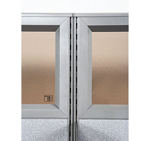 GOF Partial Glass Panel Office Partition<br>36w x 60h - Kainosbuy.com