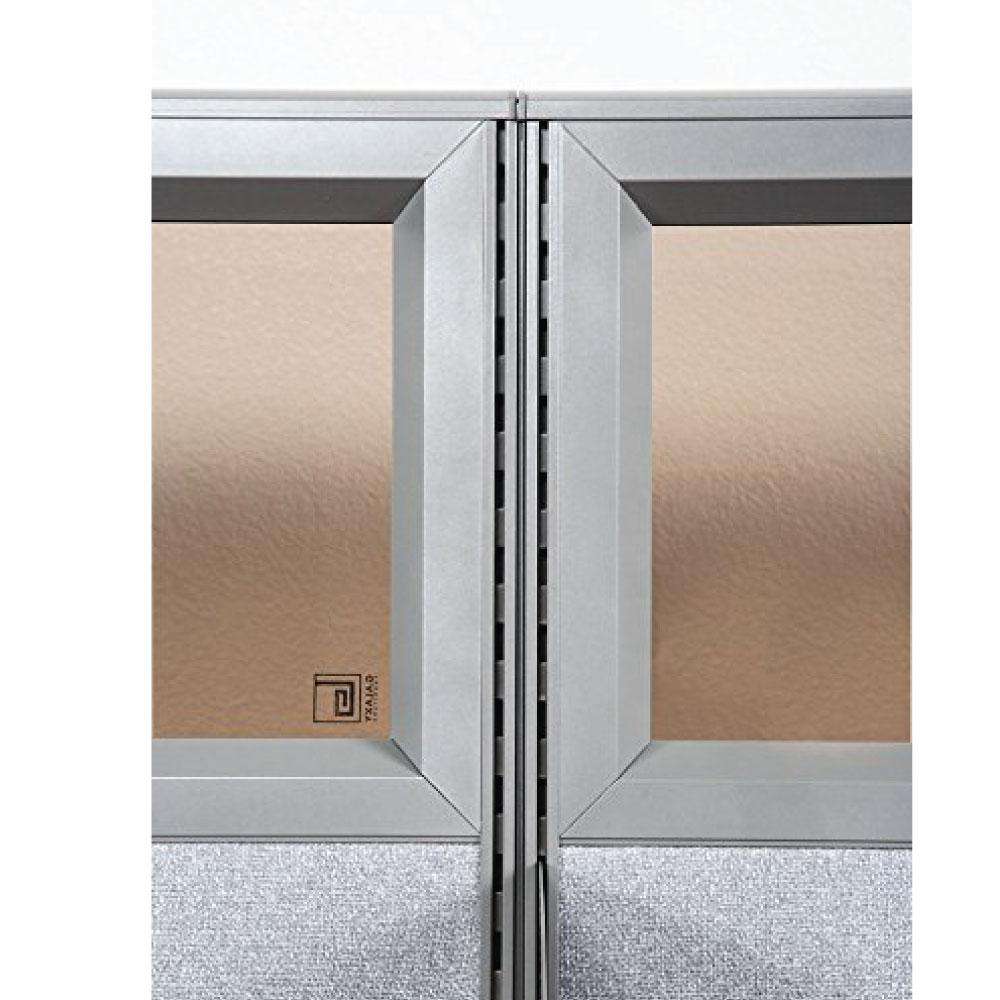 GOF Partial Glass Panel Office Partition<br>48w x 72h - Kainosbuy.com