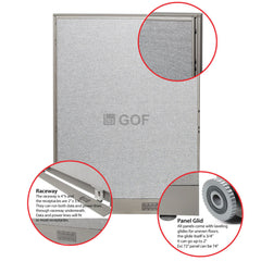 GOF Double 6 Person Separate Workstation Cubicle (C-12'D x 18'W x 5'H-W) / Office Partition, Room Divider - Kainosbuy.com