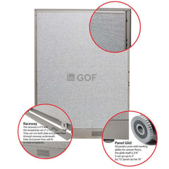 GOF 4 Person Separate Workstation Cubicle (5'D x 26'W x 4'H -W) / Office Partition, Room Divider - Kainosbuy.com