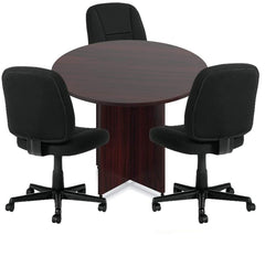 42" Round Table/Cross Base with 3 Chairs (G11343B) - Kainosbuy.com
