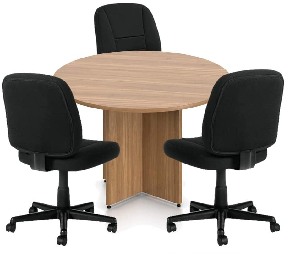 42" Round Table/Cross Base with 3 Chairs (G11343B) - Kainosbuy.com