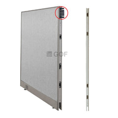 GOF 4 Person Separate Workstation Cubicle (5'D x 26'W x 6'H -W) / Office Partition, Room Divider - Kainosbuy.com