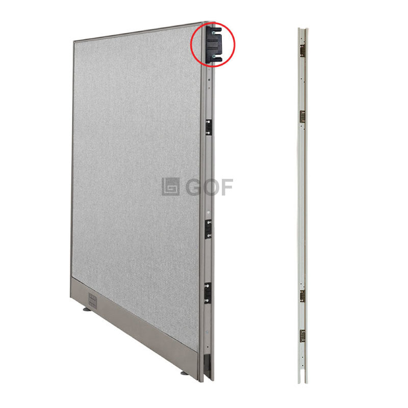 GOF 3 Person Workstation Cubicle (5.5'D  x 18'W x 6'H) / Office Partition, Room Divider - Kainosbuy.com
