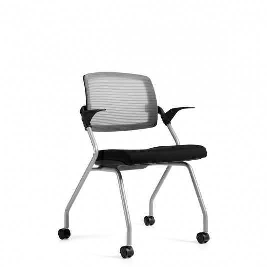 Customized Flip Up Seat Nesting Chair with Casters G6764C/6765C - Kainosbuy.com