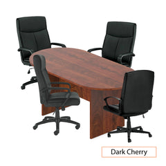 6ft. Racetrack Conference Table with<br> 4 Chairs(G11782B) - Kainosbuy.com