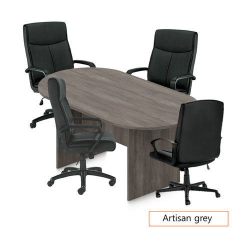 6ft. Racetrack Conference Table with<br> 4 Chairs(G11782B) - Kainosbuy.com