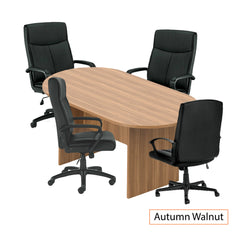 6ft. Racetrack Conference Table with<br> 4 Chairs(G11782B) - Kainosbuy.com