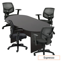 6ft. Racetrack Conference Table with<br>4 Chairs(G11514B) - Kainosbuy.com