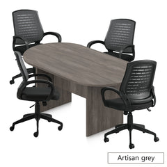 6ft. Racetrack Conference Table with<br>4 Chairs(G10902B) - Kainosbuy.com