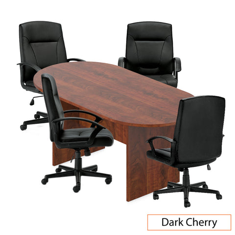 6ft. Racetrack Conference Table with<br>4 Chairs(G11776B) - Kainosbuy.com