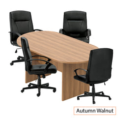 6ft. Racetrack Conference Table with<br>4 Chairs(G11776B) - Kainosbuy.com