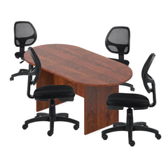 6ft, 8ft, 10ft Racetrack Conference Table and Chair (G11642B) Set