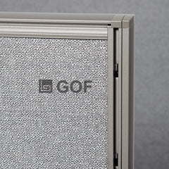 GOF 1 Person Workstation Cubicle (5'D x 6.5'W x 6'H) / Office Partition, Room Divider - Kainosbuy.com