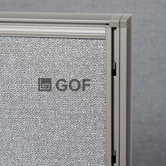 GOF 2 Person Workstation Cubicle (5'D  x 12'W x 6'H) / Office Partition, Room Divider - Kainosbuy.com