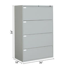 4 Drawer Lateral File (36"W) - Kainosbuy.com